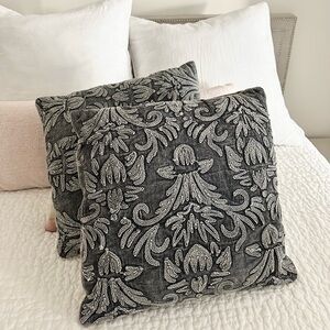 vintage flax linen decorative pillows